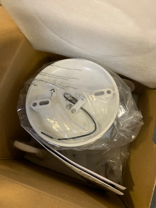 Photo 1 of Ligency Smart Socket Fan Light with Remote, 16 inch Small Socket Ceiling Fan Light with RGBW, E26 Screw in Ceiling Light Bulb Fan, 1800Lm, Work with Alexa & Google Assistant for Garage Bedroom, White