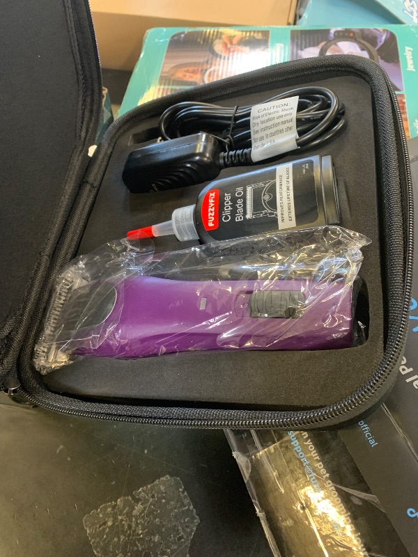 Photo 1 of FuzzyFix Professional Horse Clippers Cordless Low Noise, Detachable Wide Blade 2 Speed Grooming Clippers Kit for Thick Coat Long Hair, Heavy Duty Electric Horse Trimmer for Livestock Dogs Cats