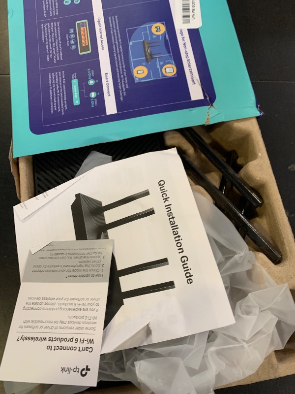 Photo 1 of TP-Link AX1800 WiFi 6 Router (Archer AX21 V5) – Dual Band Wireless Internet, Gigabit, Easy Mesh, Works with Alexa - A Certified for Humans Device, Free Expert Support
