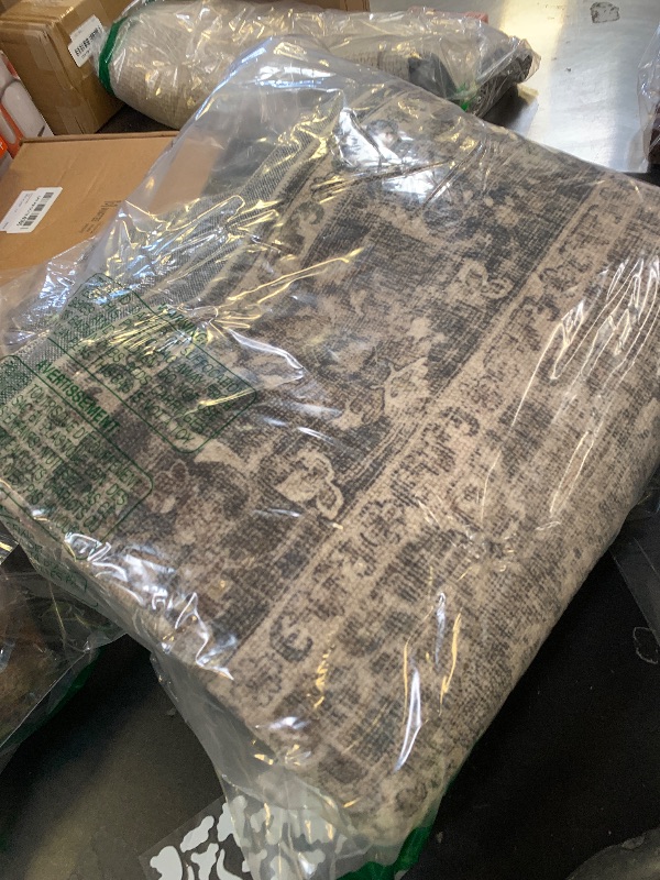 Photo 1 of Brown 5x7 Area Rugs for Living Room, Vintage Washable Rugs with Non-Slip Backing, Low Pile Retro Soft Carpet for Bedroom, Study Room, Home Office, Dining Room, Brown