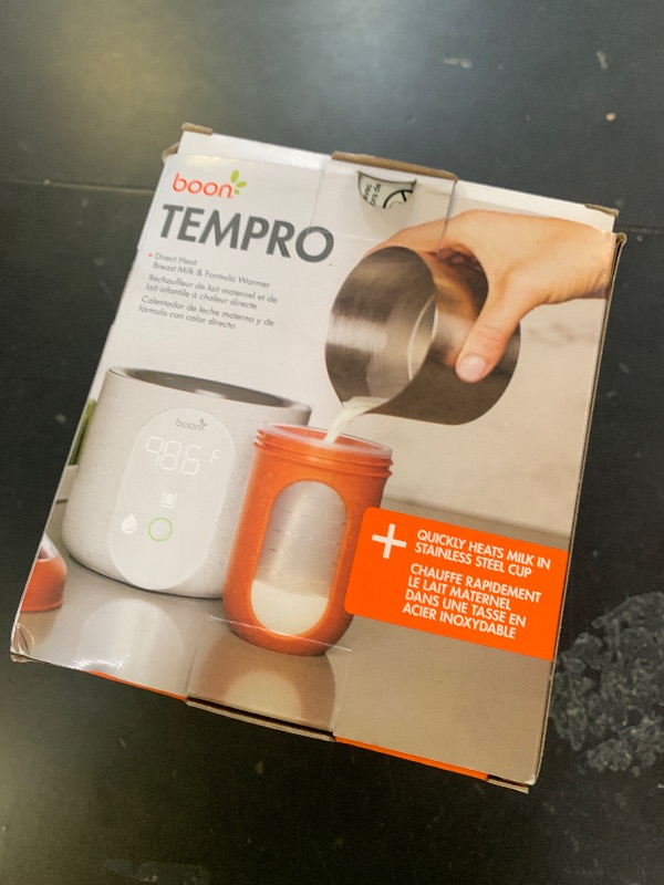 Photo 1 of Boon Tempro Direct Heat Breastmilk Warmer - Retains Nutrients in Baby Formula and Breastmilk - Quick Liquid Warmer with Real Time Temp Reading - Breastfeeding Essentials