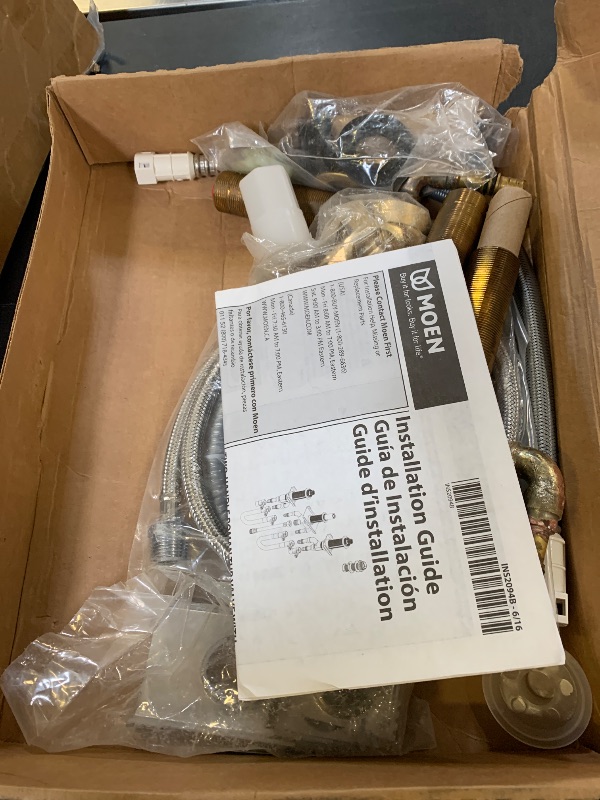Photo 1 of Moen Two-Handle Roman Tub Faucet Adjustable Valve with Shower Diverter, 1/2-Inch CPVC PEX Connection, 9793