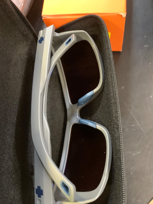 Photo 1 of Spy+ - Overhaul XL, ANSI Matte Gray, Happy Boost Polar Ice Blue Mirror, Medium-Large, Sunglasses, Unisex, Adult