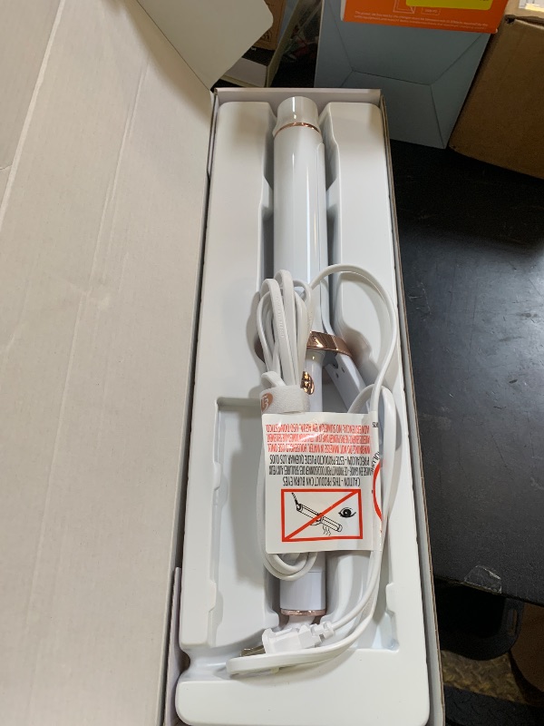 Photo 1 of T3 SinglePass Curl X Extra-Long Barrel Curling Iron with 9 Heat Settings and Ceramic Barrel for Fast Styling and Lasting Results on All Hair Types