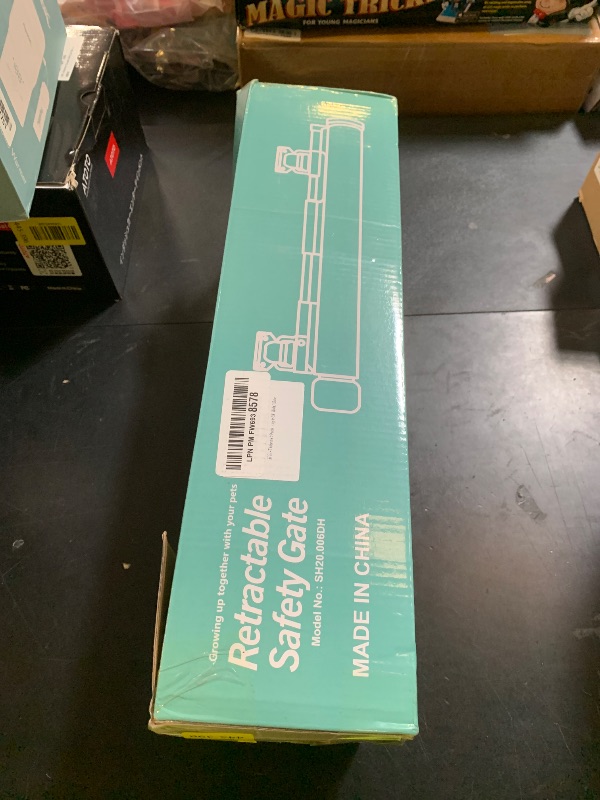 Photo 1 of Unidevice 2 Packs Retractable Short Dog Gate - Small Puppy Mesh Safety Pet Gates Doggy Door for Doorways Stairs Kitchen Hallways Indoor, 14" Tall, Extends up to 59" Wide, White