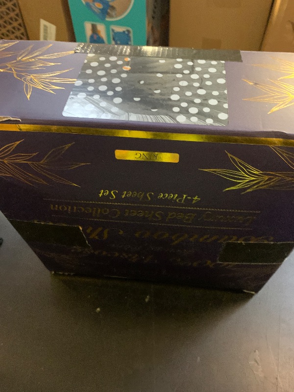 Photo 1 of DECOLURE 100% Viscose Derived from Bamboo Sheets King Size - Luxury 4 Pc Naturally Cooling Sheets, Ultra Soft Bed Set - Deep 17" Pockets, Durable Double Stitching, Oeko Tex Standard (Light Blue)