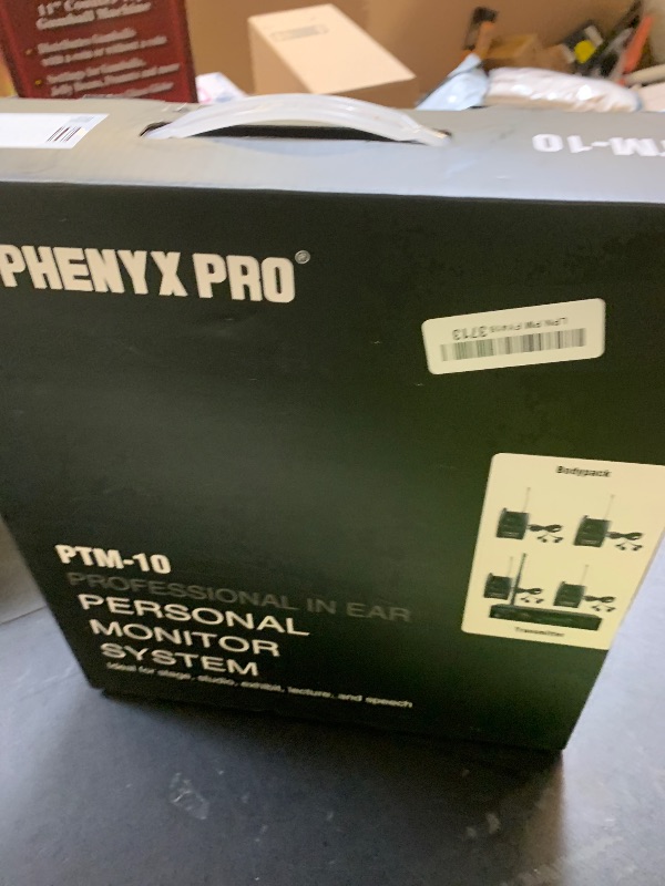 Photo 1 of Phenyx Pro Wireless in-Ear Monitor System, Stereo IEM System with Rack Mount Kit, 89 Frequencies, 900MHz UHF Band, 164ft Range, Suitable for Stage & Studio (4 Bodypacks with Transmitter)