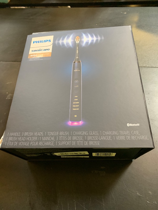 Photo 1 of Philips Sonicare DiamondClean Smart 9750 Electric Toothbrush, Sonic Toothbrush with App, Pressure Sensor, Brush Head Detection, 5 Brushing Modes and 3 Intensity Levels, Lunar Blue, Model HX9954/74