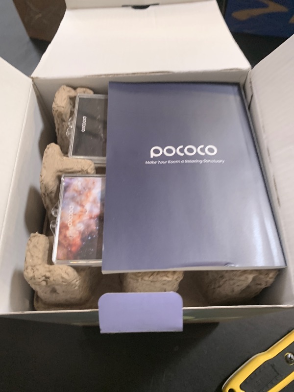 Photo 1 of POCOCO Galaxy Star Projector for Bedroom with Replaceable Optical Film Discs, Home Planetarium Night Light Projector with High-Definition Soft Light for Relax, Study, and Meditate, Stress Relief Gifts