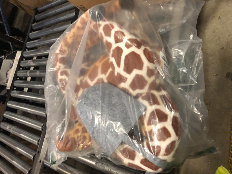 Photo 1 of BRINJOY Giant Stuffed Giraffe Animal Set, 47 Inch Large Giraffe Plush Toy for Kids with Bird & Basket & Leaves & Card, Toddler Lifelike Standing Toys Stuffed Animal for Girls Boys