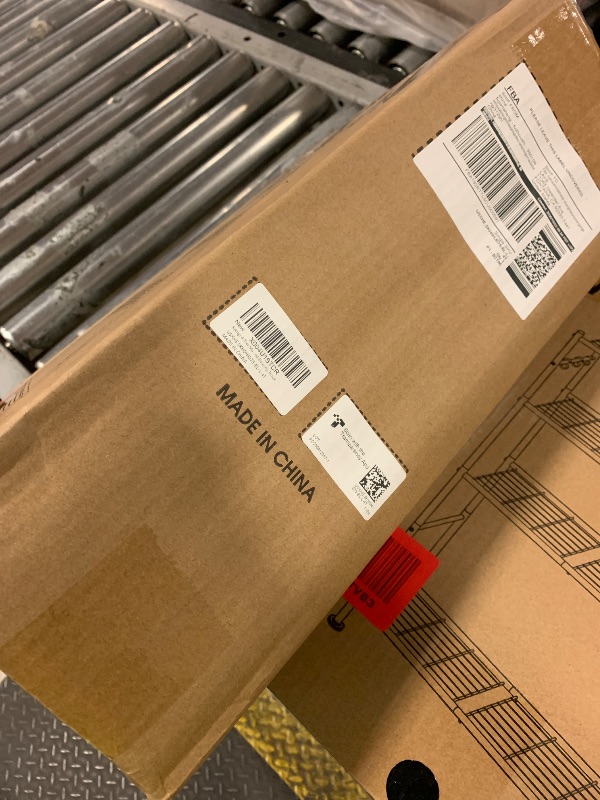 Photo 1 of Sakugi Storage Shelves - 4-Tier Spacious Shelf Organizer with Hooks & Leveling Feet, Easy to Assemble, Rust-Resistant Garage Shelving for Kitchen, Pantry, Bedroom, 33.2" x 12.7" x 57.3", Black