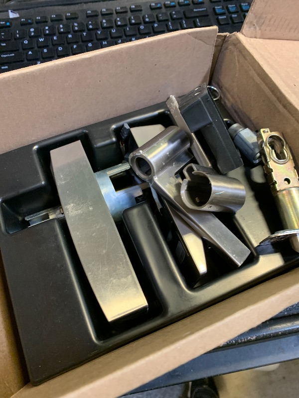 Photo 1 of Schlage Encode Smart Wi-Fi Lock with Lever Handle, Touchscreen Keypad, Keyless Entry Door Lock, App Control, Alexa, Google Home and Airbnb Compatible, Satin Nickel, FE789WB CEN 619 LAT