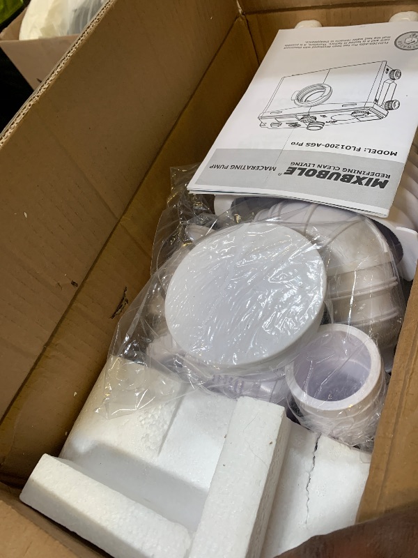 Photo 1 of 1500W Macerator Pump with Grinding Blade Toilet Pump Utility Sink Pump Upflush to 32.8FT 2800GPH Macerating Toilet System with 4 Water Inlets 2 Outlets for Toilet Sink Shower Laundry Kitchen Basement