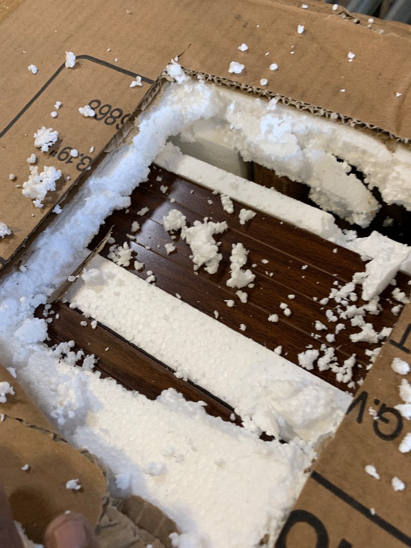 Photo 1 of Tribesigns Set of 2 Rattan Sideboard Buffet Cabinet with Storage, 59 Inch Accent Cabinet for Dining Room, Living Room, Kitchen, Rattan and Dark Brown