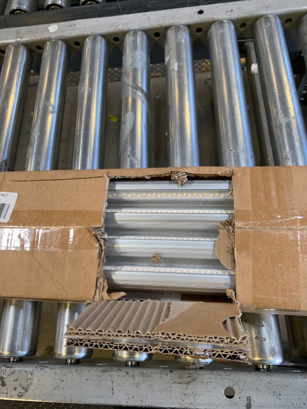 Photo 1 of ONLYLUX 8 Foot LED Bulbs,90W 5000K 12150lm, T8 T10 T12 8ft LED Bulbs Fluorescent Light Replacement, FA8 Single Pin V Shaped LED Tube Light, Clear Cover (8 Pack)