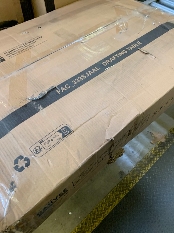 Photo 1 of Garvee Adjustable Drawing Table Tilted Tabletop Drafting Table Art Desk Art Tables with 2 Storage Drawers and Stool Drawing Desk for Artist Painters Drawing Crafting Reading Writing
