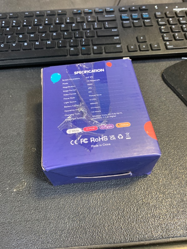 Photo 1 of 1000X Handheld Digital Microscope for Kids: Pocket Microscope with 2.0" IPS Screen - STEM Toys Birthday Gifts for Girls Boys Child - Portable Edu Science Kits Toddler Age 3-6 6-12