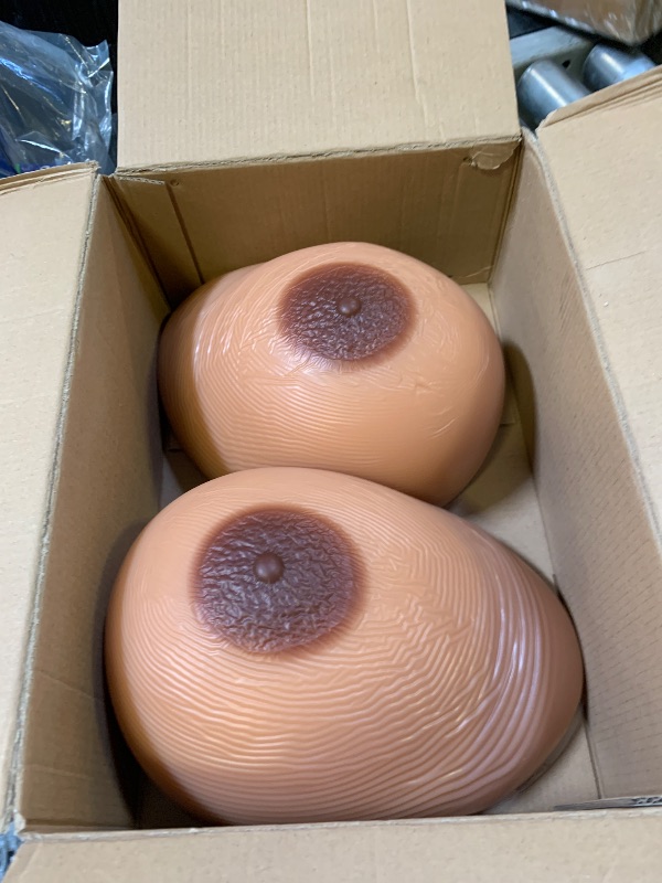 Photo 1 of Vollence KK Cup Silicone Breast Forms Bra Enhancer Inserts Concave Bra Pads - Suntan