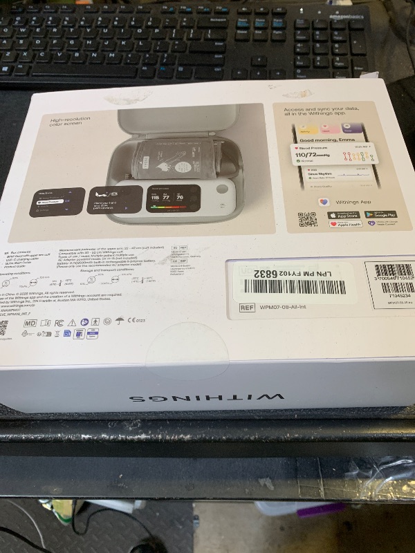 Photo 1 of Withings BPM Vision – Smart Arm Blood Pressure Monitor | FDA-Cleared | Easy-to-use, Accurate Systolic & Diastolic Measurements, Wide Range Cuff | Wi-Fi & Bluetooth | iOS & Android | FSA/HSA