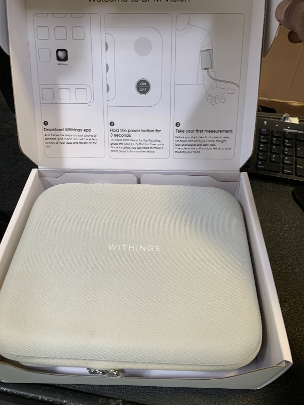 Photo 1 of Withings BPM Vision – Smart Arm Blood Pressure Monitor | FDA-Cleared | Easy-to-use, Accurate Systolic & Diastolic Measurements, Wide Range Cuff | Wi-Fi & Bluetooth | iOS & Android | FSA/HSA