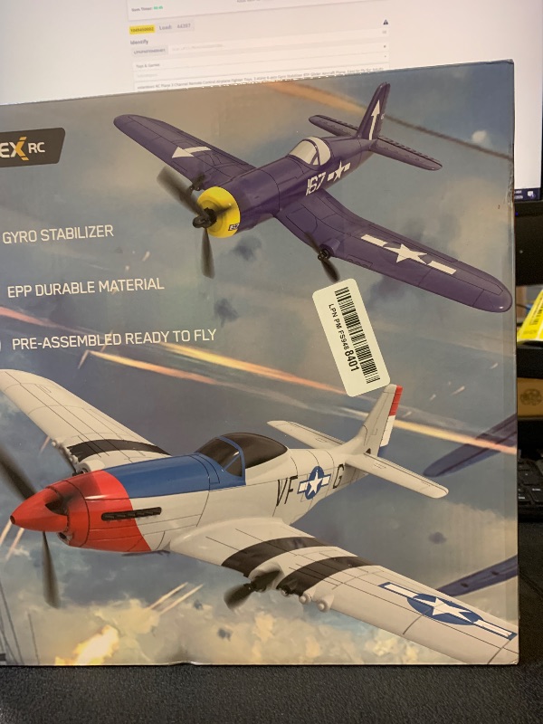 Photo 1 of volantexrc RC Plane 3 Channel Remote Control Airplane Fighter Toys, 2.4GHz 6-axis Gyro Stabilizer RTF Glider Aircraft Plane, Easy to Fly for Adults Beginners (BF109)