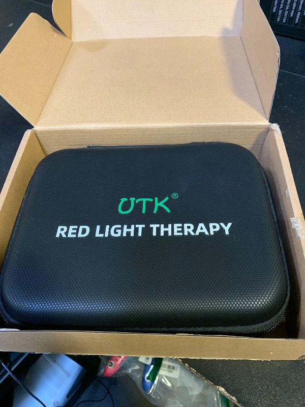 Photo 1 of UTK Handheld Blue & Red Light Therapy Device with 4 Wavelengths (470/660/850/940nm), Near Infrared Red Light Deeply Pain-Relief, Red Light Therapy for Body & Face, Portable Gift for Women