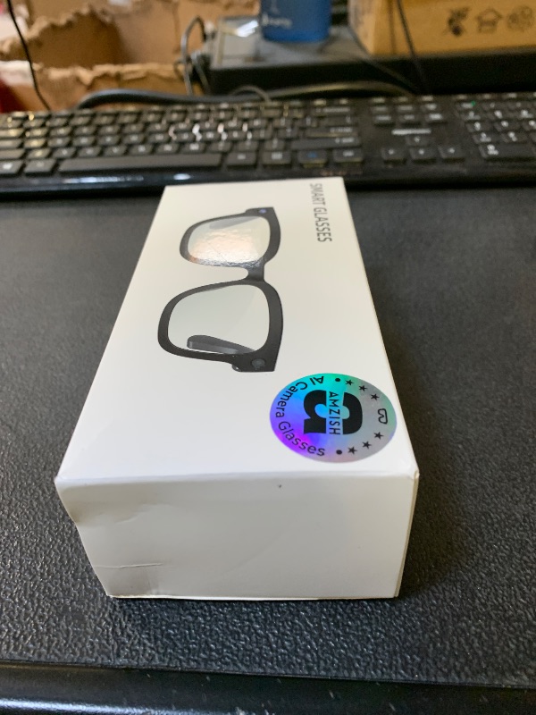 Photo 1 of AMZISH AI Smart Glasses with Camera, 8MP HD Bluetooth Camera Glasses, 1080P Video Recording Sunglasses, Real Time Translation, Voice Assistant, Open-Ear Audio for Travel, Meetings & Vlogging