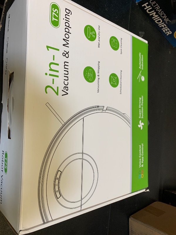 Photo 1 of UMMUND Robot Vacuum and Mop Combo, 2 in 1 Mopping Robotic Vacuum Cleaner with Schedule, Wi-Fi/App/Remote, Strong Suction, Self-Charging, Slim, Ideal for Hard Floor, Pet Hair, Low-Pile Carpet