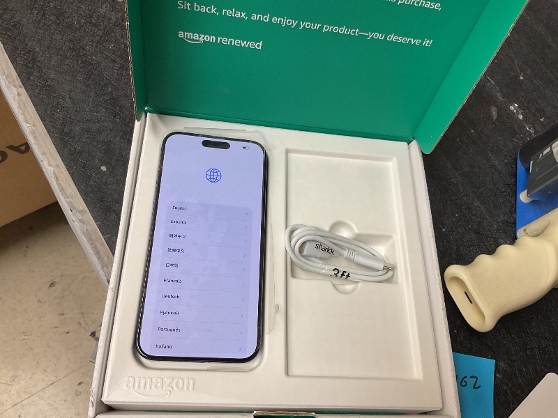 Photo 1 of Apple iPhone 15 Pro Max, 256GB, Blue Titanium - Unlocked (Renewed)