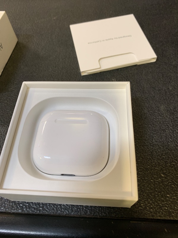 Photo 1 of Apple AirPods 4 Wireless Earbuds, Bluetooth Headphones, Personalized Spatial Audio, Sweat and Water Resistant, USB-C Charging Case, H2 Chip, Up to 30 Hours of Battery Life, Effortless Setup for iPhone