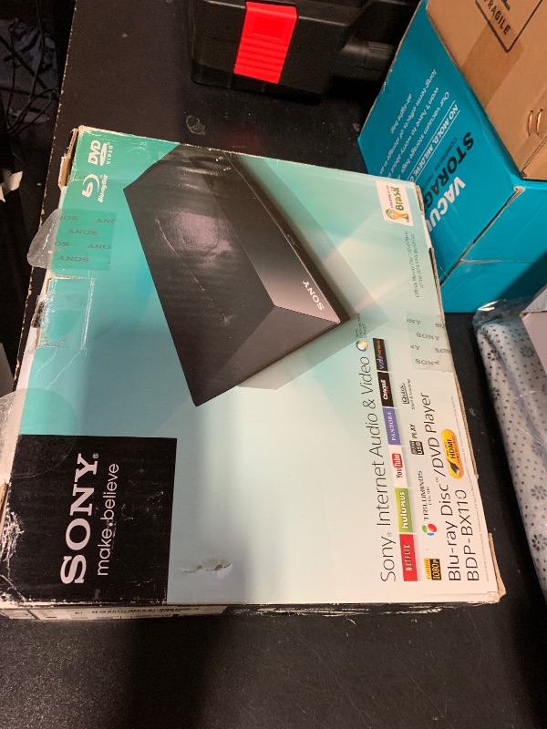 Photo 1 of Sony BDP-BX110/S1100 Blu-ray Player with HDMI cable, Ethernet Streaming 1080p HD Video [Derivative]