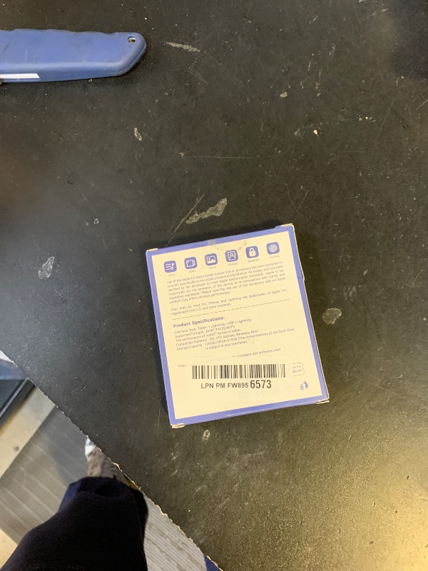 Photo 1 of MFi Certified 512GB Flash Drive for iPhone Photo Stick Thumb Drive, USB Memory Stick iPhone Flash Drive for Photos Videos, High Speed Jump Drive External Storage for iPhone/iPad/Android/PC (Silver)