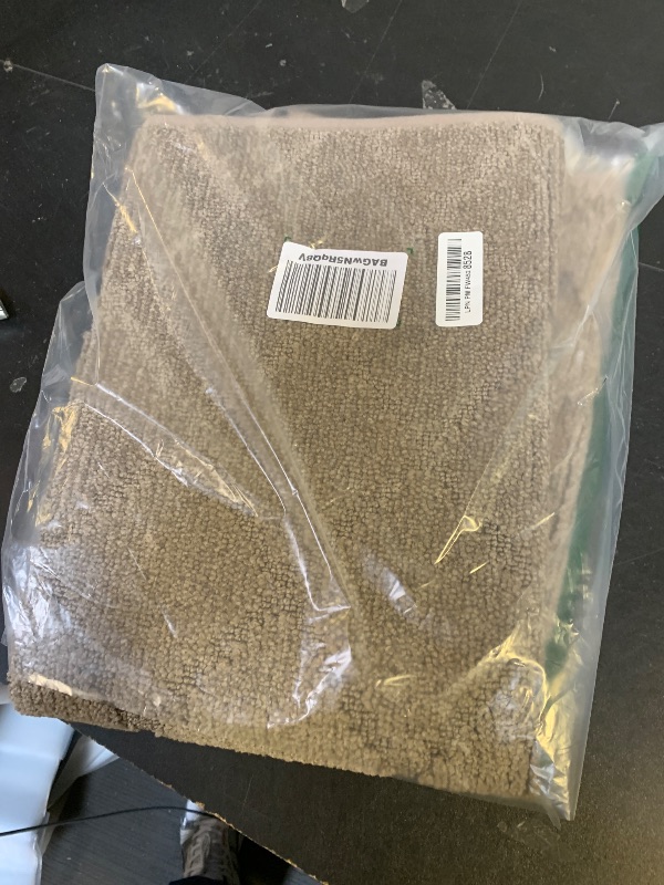 Photo 1 of COSY HOMEER Stair Landing Rugs Non-Slip Corner Indoor Edging Stair Treads for Wooden Steps,Washable Soft Stair Landing Mat for Kids,Elder and Dogs,Polyester,TPE Backing,Light Brown,30x30inch