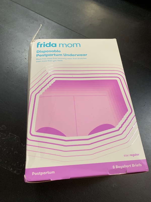 Photo 1 of Frida Mom 8pc Postpartum Underwear, Disposable Boyshort Panties, Seamless, Stretch Support, New Mom Essentials, Size Regular (28in-42in)