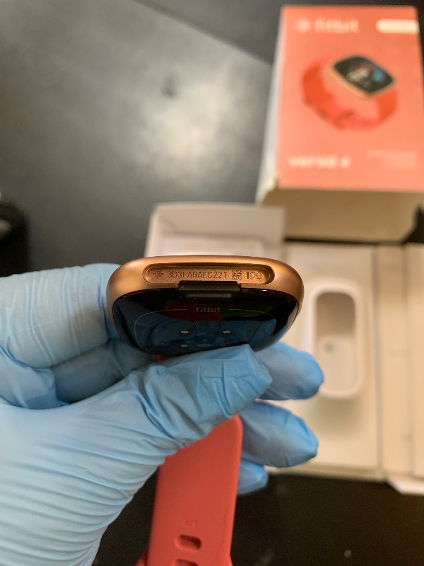 Photo 1 of Fitbit Versa 4 Fitness Smartwatch with Daily Readiness, GPS, 24/7 Heart Rate, 40+ Exercise Modes, Sleep Tracking and more, Pink Sand/Copper Rose, One Size (S & L Bands Included)