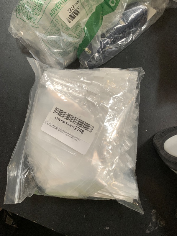 Photo 1 of 100 Count - Slider Zip Food Storage Snack Bags, 4" x 3" 2 Mil, Strong & Durable For Nuts, Candy, Snacks, Seeds, Jewelry & More. GPI