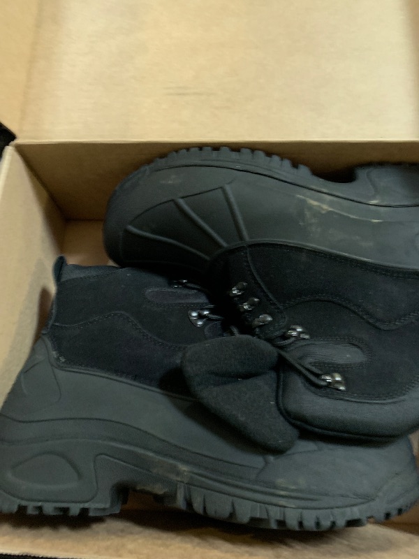 Photo 1 of Furuian Winter Steel Toe Work Boots for Men Insulated Waterproof Work Boots for Men Steel Toe Shoes Mens Winter Snow Duck Booties