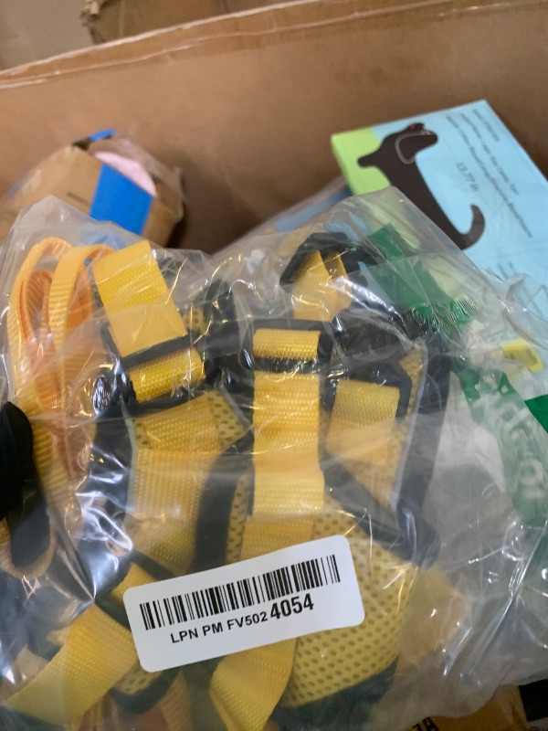 Photo 1 of rabbitgoo Cat Harness and Leash for Walking, Escape Proof Soft Adjustable Vest Harnesses for Cats, Easy Control Breathable Reflective Strips Jacket, Yellow, S