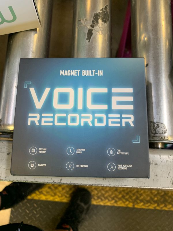 Photo 1 of 72GB(5200Hours) Magnetic Voice Activated Recorder - Digital Voice Recorder with DSP 5.0 AI-Intelligent Noise Cancellation, Smart Tap Recording Device Portable for Lectures Meetings Interviews Classes