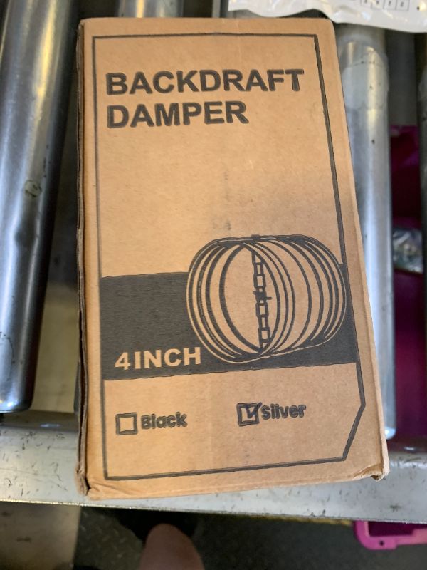 Photo 1 of [Upgraded] Hon&Guan Duct Damper 4 inch, Backdraft Damper One-Way Airflow Vent Damper Backflow Preventer for 4 Inch Duct Dryer Vent Hose-2pcs