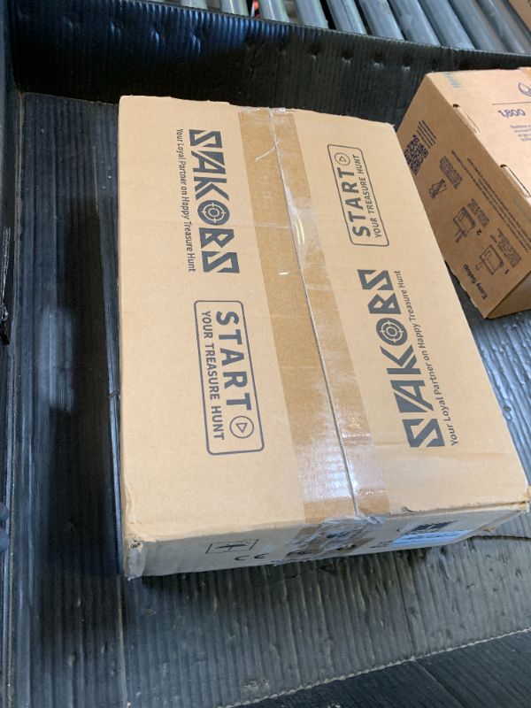 Photo 1 of SAKOBS Metal Detector for Adults Professional - 2.7 lbs Lightweight Foldable Gold Finder with 11" IP68 Waterproof DD Coil, Upgraded DSP Chip for 12.8" Depth and 9 Target Types for Beach/Gold Hunting