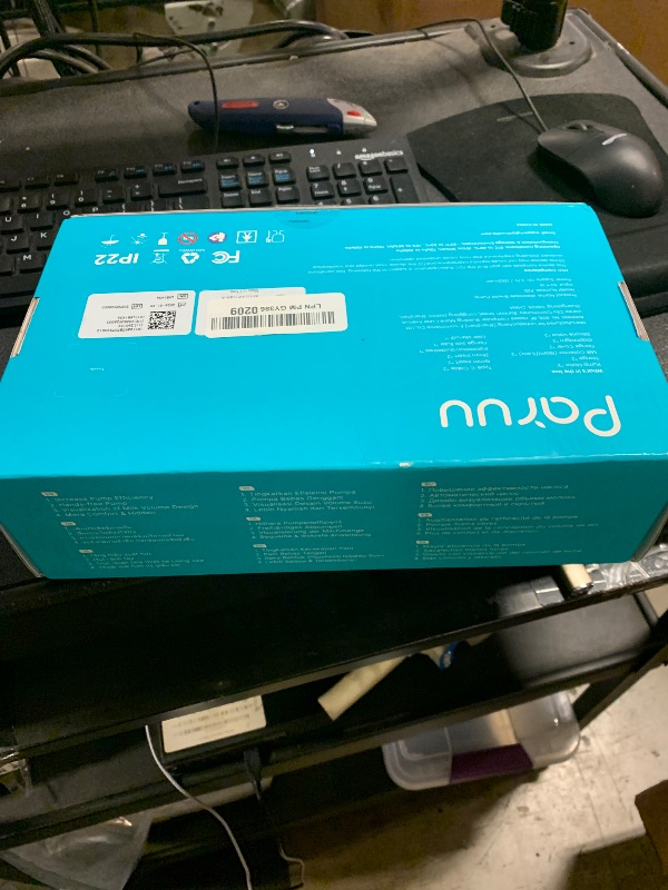 Photo 1 of **USED, INCOMPLETE** Paruu P20 Hands-Free Wearable Electric Breast Pump - 4 Modes & 12 Suction Levels, 19/21/24mm Double-Sealed Flanges, Visible Milk Volume & Pumping Time, Lightweight Portable (2 Pack, Light Green)