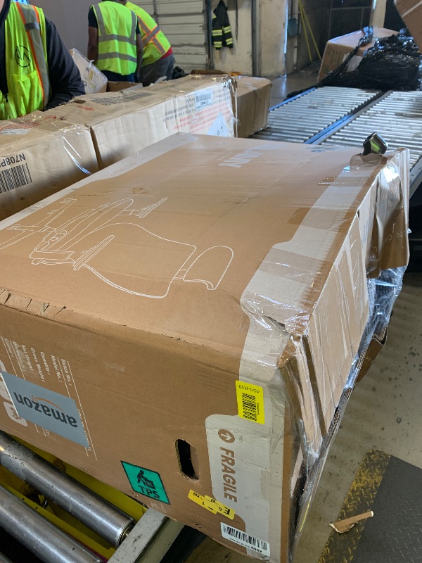 Photo 1 of COLAMY Ergonomic Mesh Office Chair, High Back Office Chair, Computer Executive Desk Chair with Lumbar Support,Adjustable Headrest and 4D Arms, Slide Seat, Tilt Lock-Darkgrey New