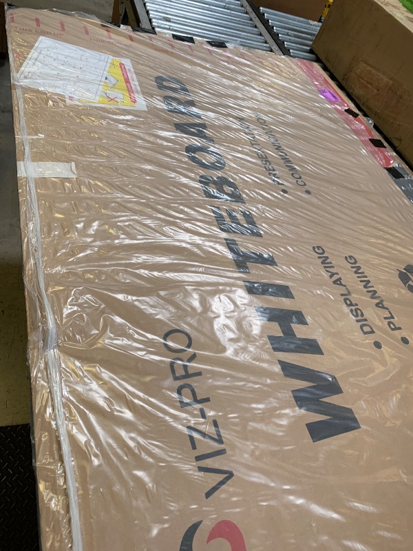 Photo 1 of VIZ-PRO Dry Erase Board/Magnetic Whiteboard, 72 x 48 Inches, Large Wall Mounted Board for School Office and Home 6' x 4'