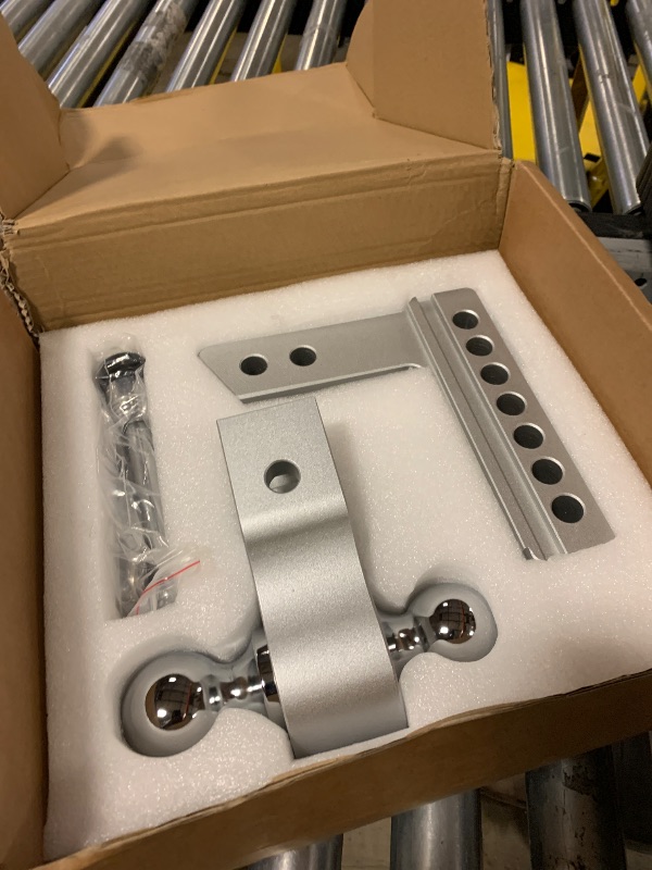 Photo 1 of Tlvuvmo Adjustable Trailer Hitch, 6 Inch Drop Hitch Ball Mount (Fits 2-Inch Receiver), 12,500 LBS GTW, (2" & 2-5/16") Chrome Plated Steels Balls, Aluminum Tow Hitches with Two Anti-Theft Pins Locks