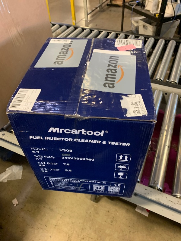 Photo 1 of MR CARTOOL V308 Injector Cleaner Machine 4-Cylinder, 110V Injector Cleaner Tester Machine Heated Ultrasonic Fuel System Injection Cleaning Kit for Diesel Gasoline Car Motorcycle