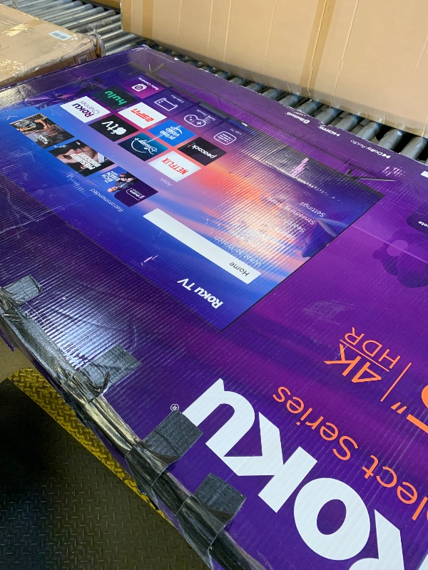 Photo 1 of Roku Smart TV – 55-Inch Select Series, 4K HDR TV – Roku TV with Enhanced Voice Remote – Flat Screen LED Television with Wi-Fi for Streaming Live Local News, Sports, Family Entertainment