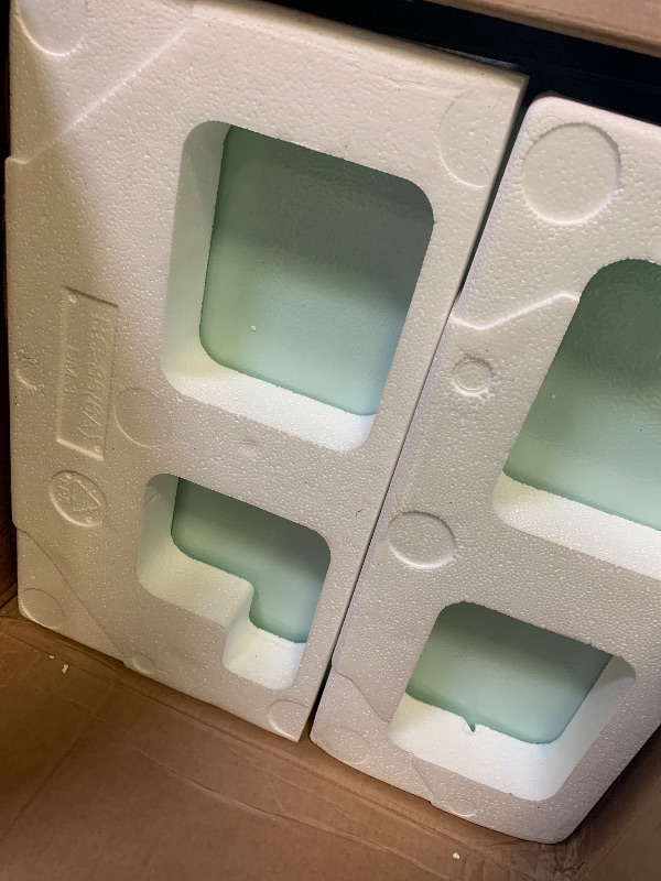 Photo 1 of **USED** West Bend Mini Fridge for Bedroom, Office, Bar or College Dorm Room, Retro Compact Refrigerator features single door, glass shelves and adjustable temperature control, 3.0-Cu.Ft., Seafoam Green