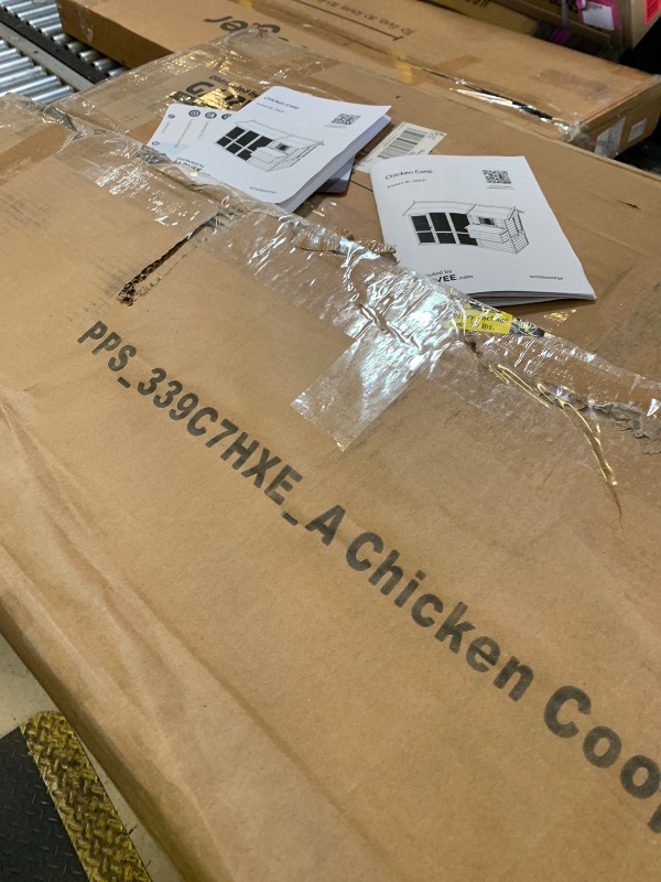 Photo 1 of Garvee Large Metal Chicken Coop, Walk-in Poultry Cage, Large Outdoor Chicken Coop with Waterproof Cover for Outdoor Yard Farm Use