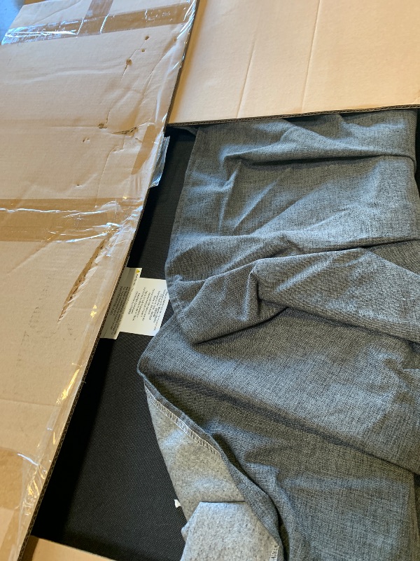 Photo 1 of Baxton Studio Bryna 2-Piece Fabric Upholstered Dining Nook Bench Set Dark Grey